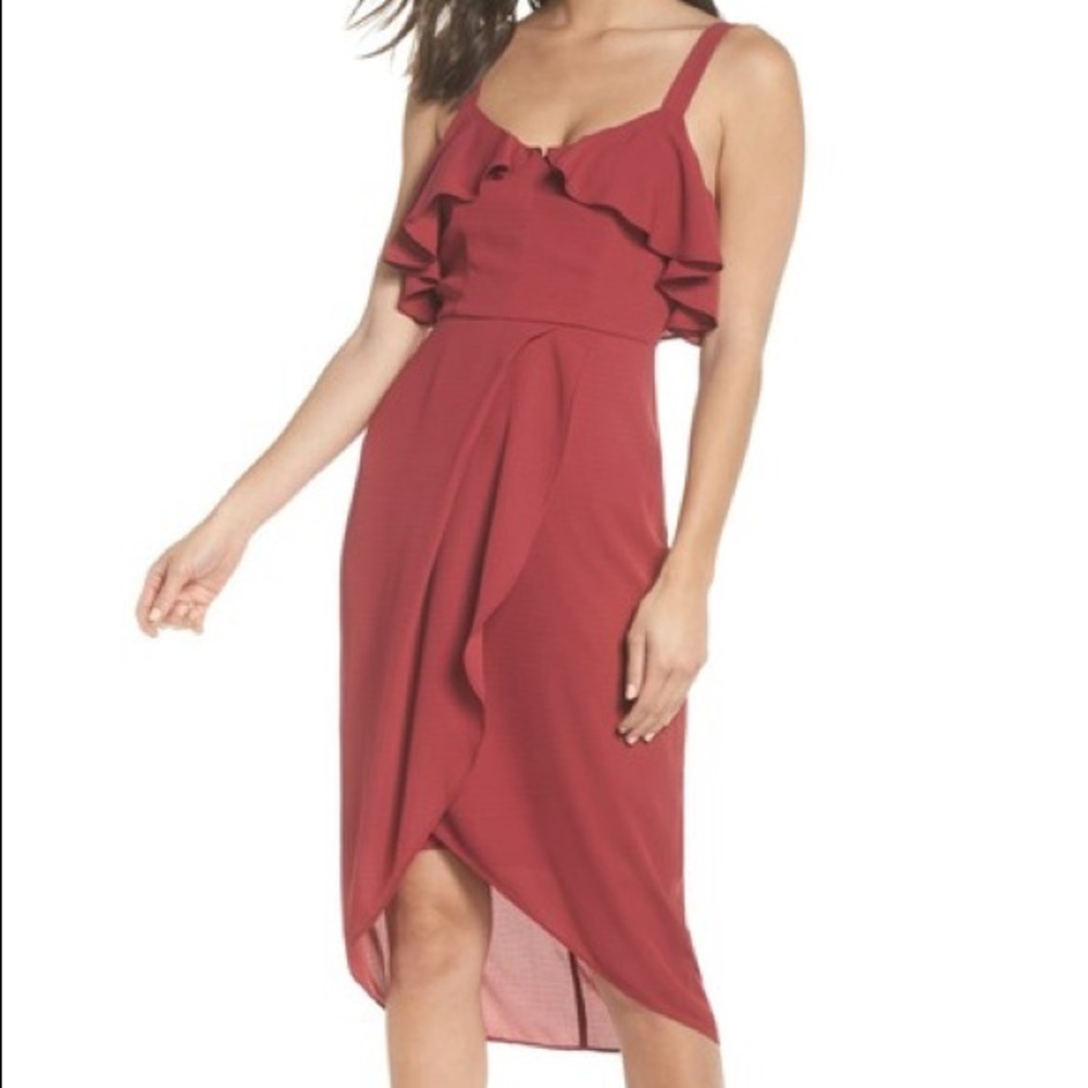 Cooper St. Capulet Drape Dress - 6 - Mulberry